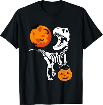 Dinosaur Halloween Shirt Boys Men Kids Toddler Funny T Rex T-Shirt