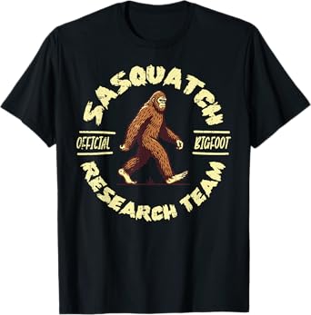 Official Sasquatch Research Team Funny Bigfoot Men Women Kid T-Shirt