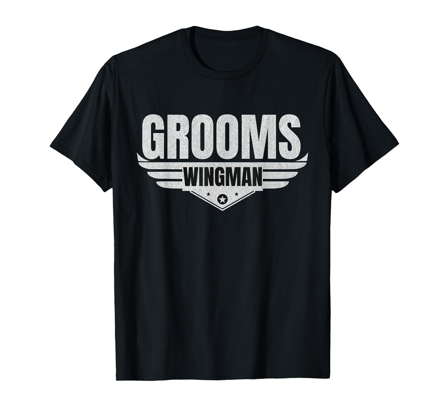 Grooms Wingman Funny Wedding Groomsmen Bachelor Design Gifts T-Shirt