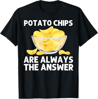 Cool Potato Chips Art For Men Women Kids Potato Chips Lover T-Shirt