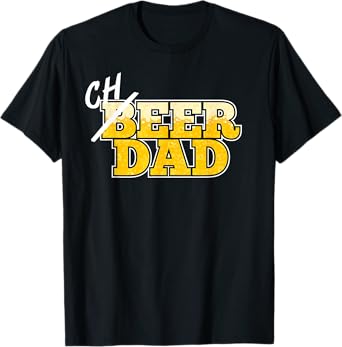 Cheer Dad T Shirt Father's Day Beer Cheerleading Gift Idea T-Shirt