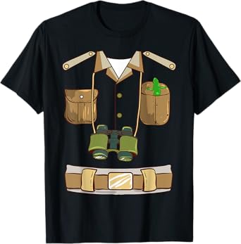 Zookeeper Safari Costume Explorer Safari Guide Halloween T-Shirt