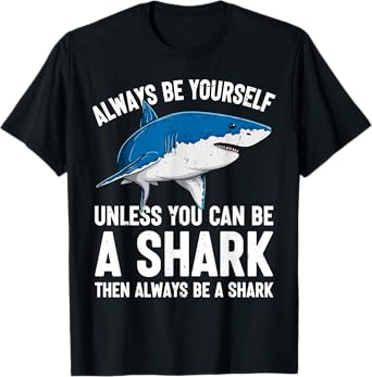 Shark Biology Ocean Wildlife Cool Sharks Lover T-Shirt