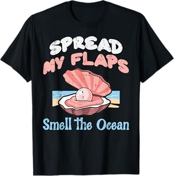 Inappropriate Clam Smell Ocean Funny Adult Humor Meme Women T-Shirt