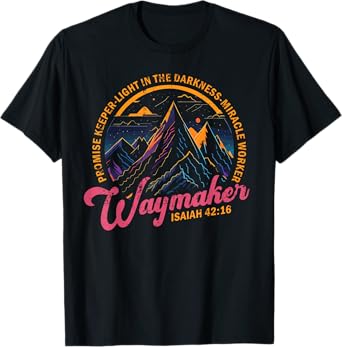 Waymaker Vintage Promise Keeper Miracle Worker Christian T-Shirt