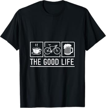 Funny Bicycle Beer Good Life Cycling T-Shirt