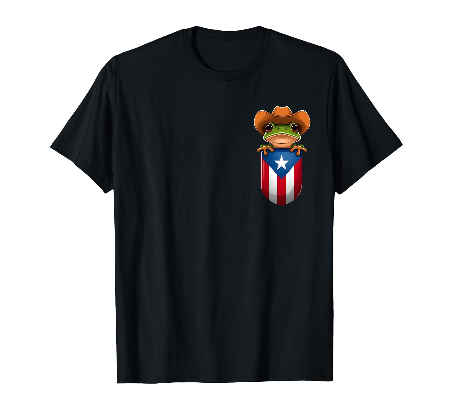 Coqui Frog Puerto rico Men Boricua Pocket T-Shirt