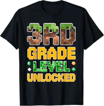 Back to School 3rd Grade Boys Gamer First Day of Third Grade T-Shirt