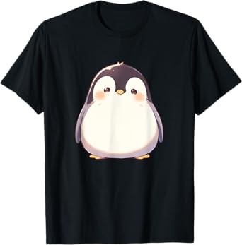 Penguin Illustration - Penguin Kawaii T-Shirt