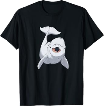 White Baby Whale Beluga White Whale Green Whale Children T-Shirt