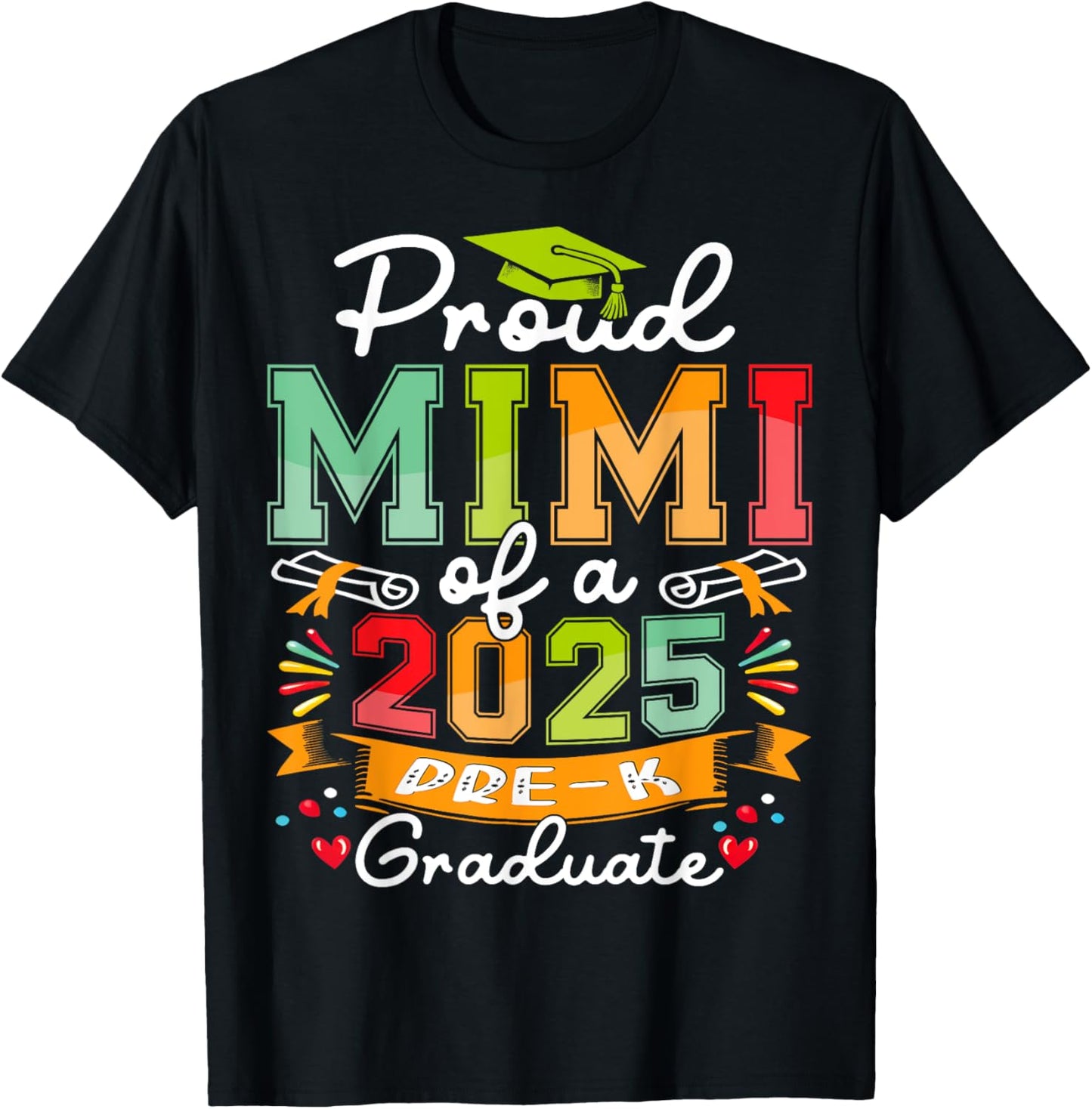 Proud Mimi Of 2025 Pre-K Graduate Father’s Day Graduation T-Shirt