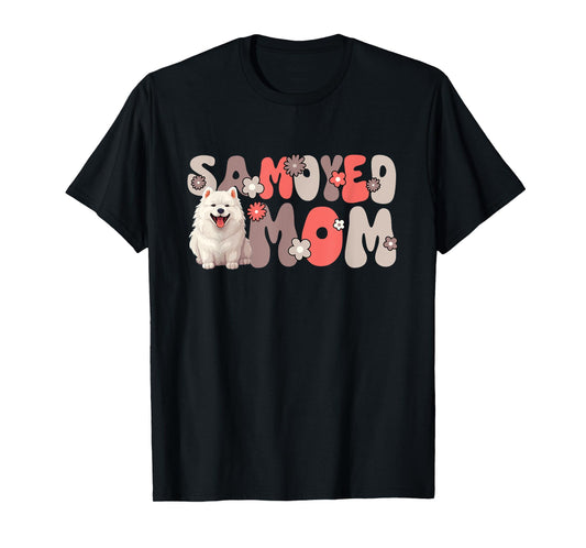 Samoyed Groovy World's Best Samoyed Mom T-Shirt