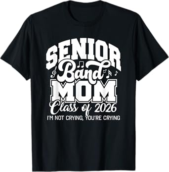 Senior Band Mom 2026, Class of 2026, Cheer Band T-Shirt