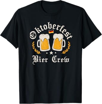 Oktoberfest Party Novelty Bavarian Drinking Crew German T-Shirt