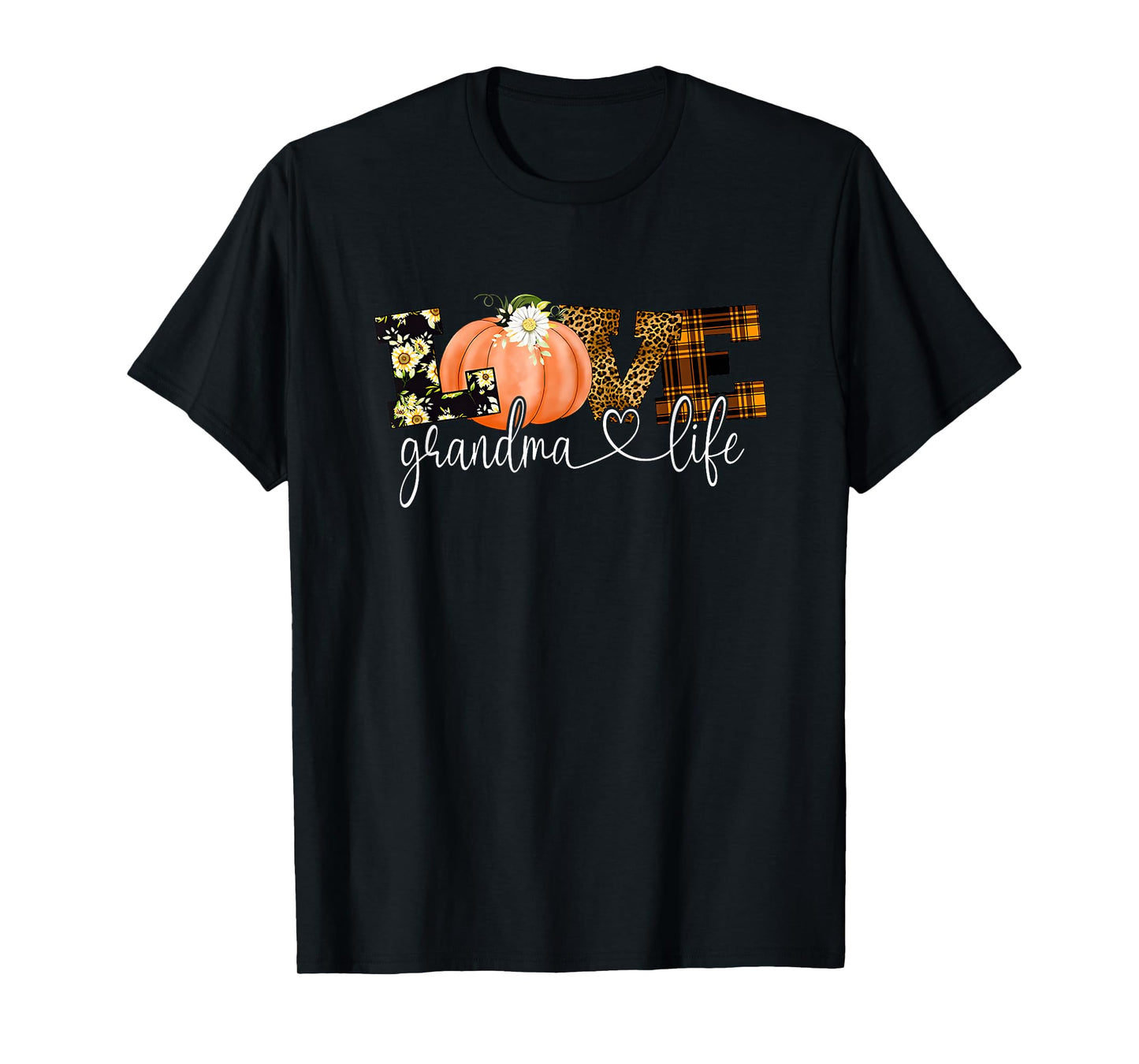 love grandma life fall season pumpkin T-Shirt