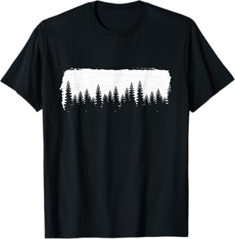 Tree Shirt, Organic Cotton Forest, Screen Graphic Tee Funny T-Shirt