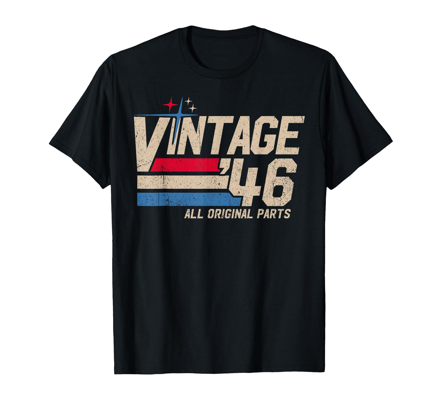 Vintage 1946 Retro 79th Birthday for Men Woman 79 Years Old T-Shirt