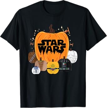 Star Wars Halloween Pumpkin Characters Group T-Shirt