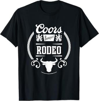 Coors Banquet Rodeo Bull Silhouette Vintage Logo T-Shirt