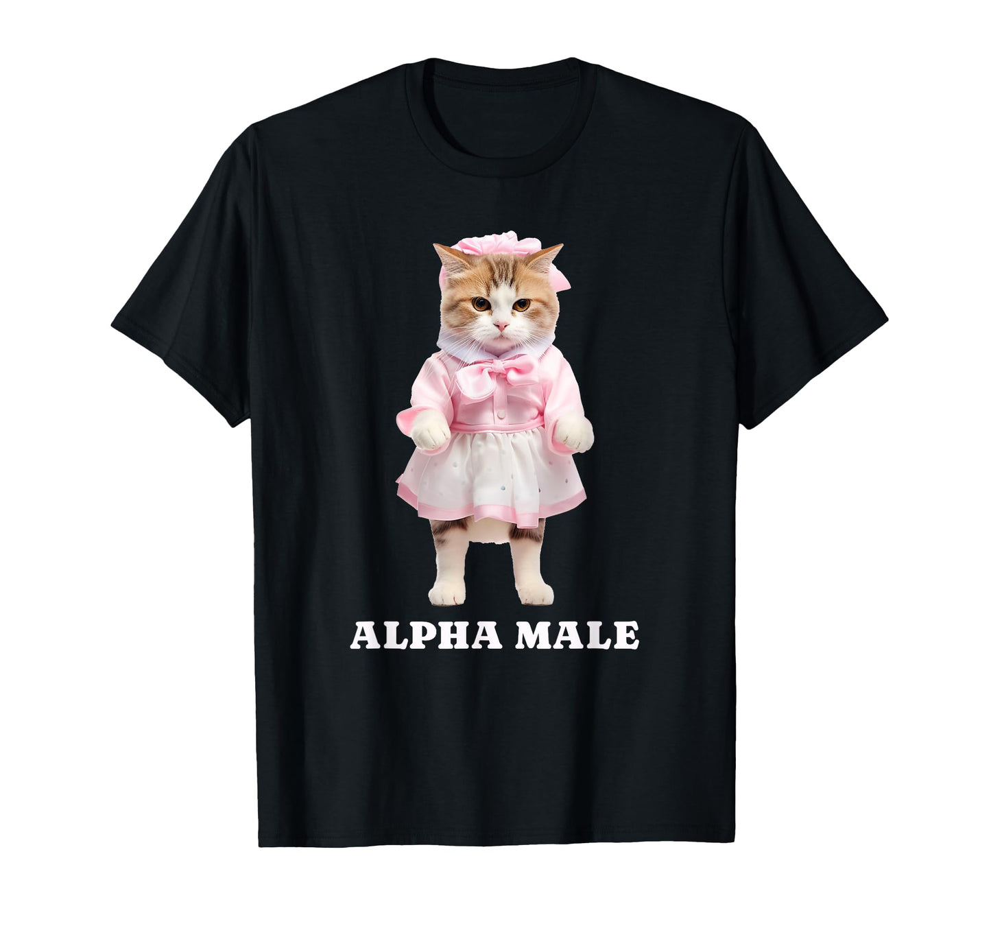 Alpha Male (with a funny little kitten cat print) T-Shirt