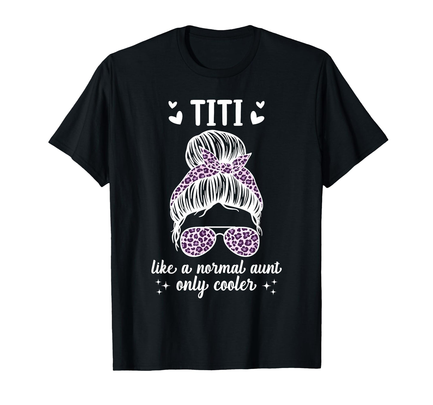 Funny Titi Aunt For Mother's Day Co Tee T-Shirt - Black, Small - Female, Unisex-Adults - Short Sleeve, U-Neck - Casual, Spring