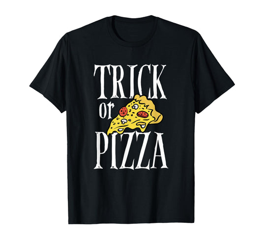 Cool Halloween Day Pizza Dough Trick Or Pizza Italian Food T-Shirt