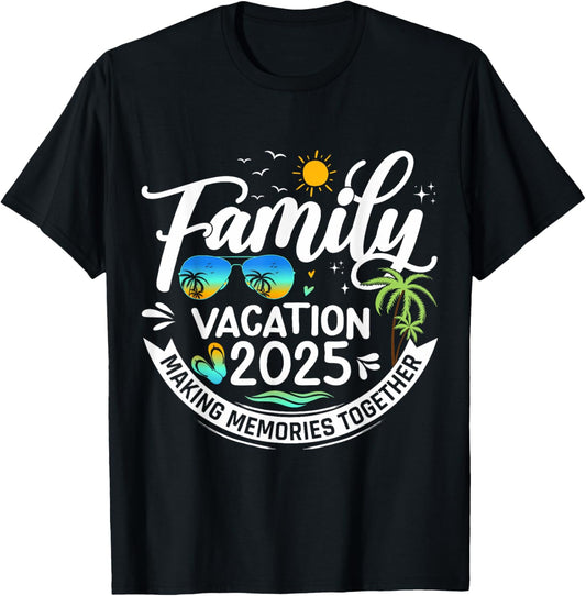 Family Vacation 2025 Beach Matching Family Summer Vacation T-Shirt