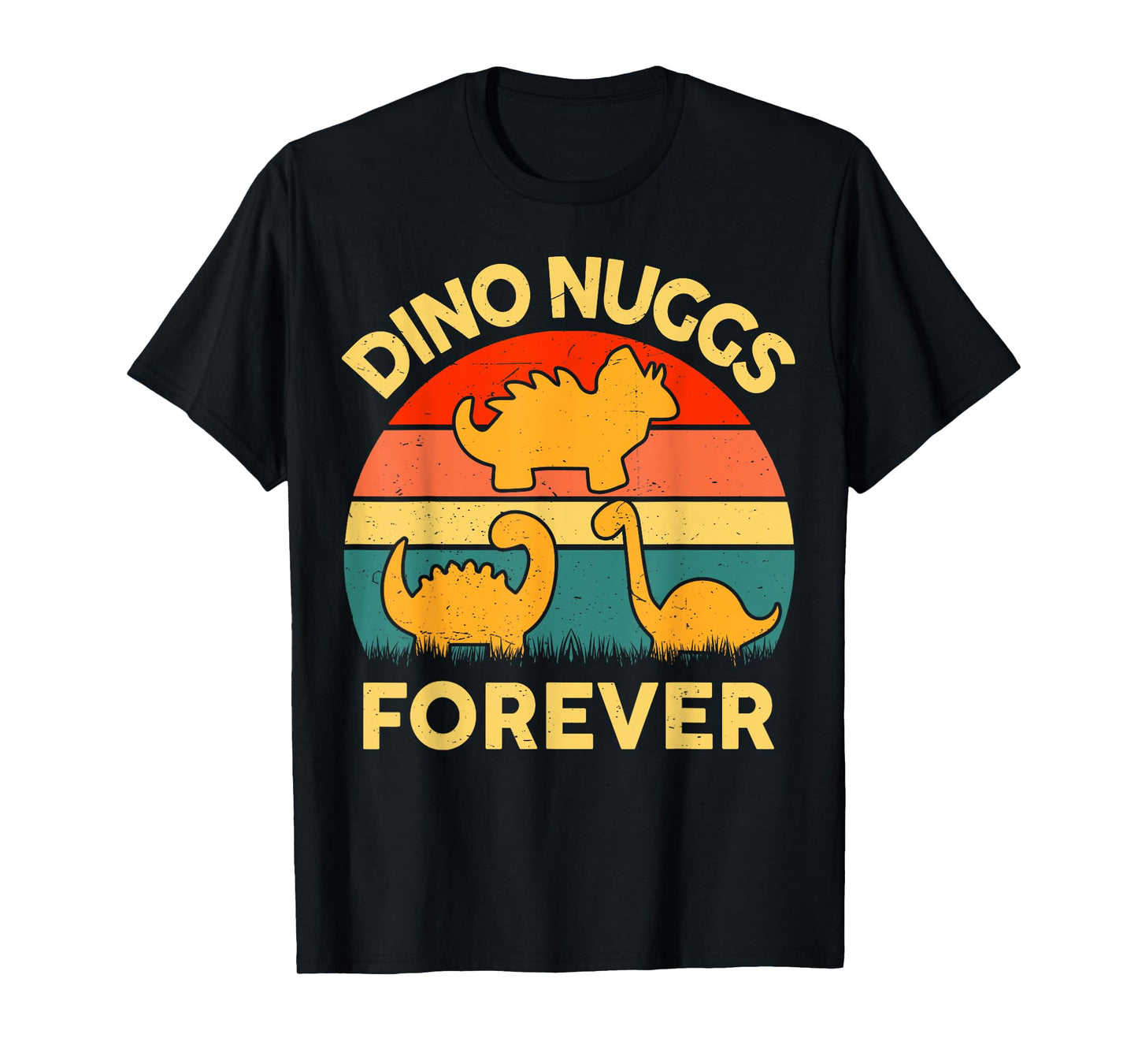 Kids Dino Nuggs Forever Funny I Love Chicken Nugget Toddler T-Shirt