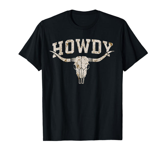 Vintage Retro Howdy Cowboy Name Pride Gift for Men Women Kid T-Shirt
