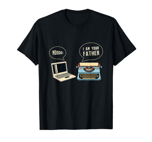 Computer Typewriter I Am Your Father Programmer Accessories T-Shirt