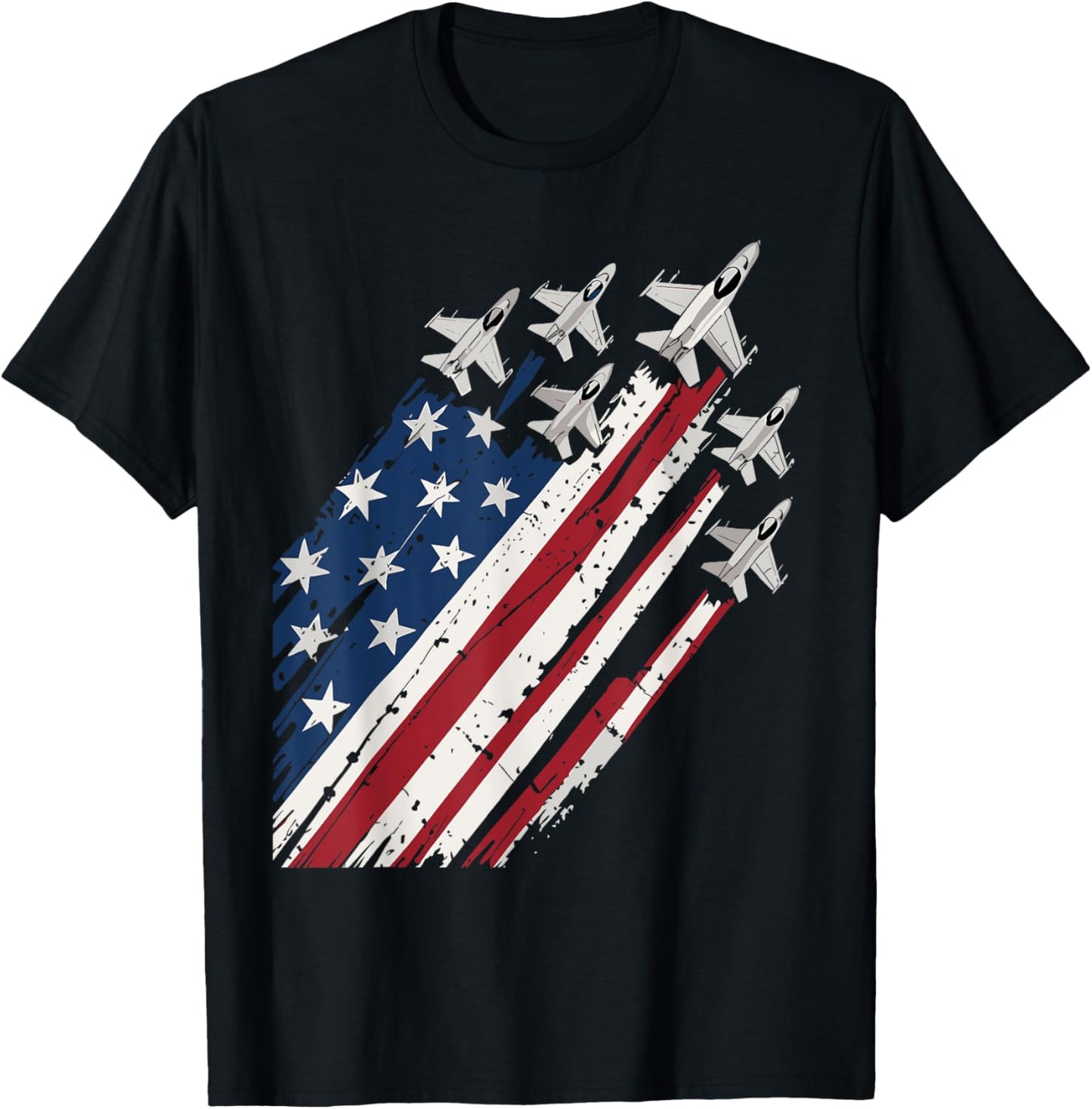 Air Force American Flag Patriotic Red White Blue 4th Of July T-Shirt