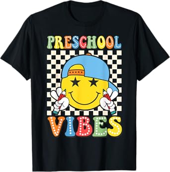 Preschool Vibes Kids Back to School Class Preschool Boys T-Shirt