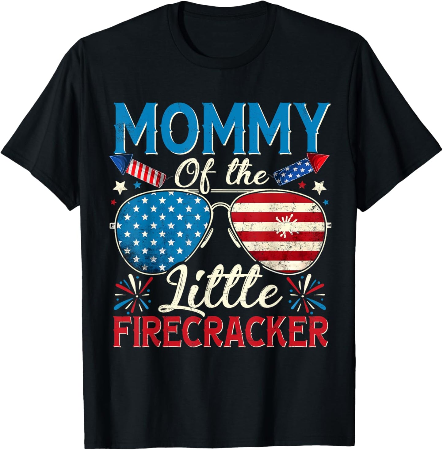 Mommy Of The Little Firecracker 4th Of July Mom Women T-shirt