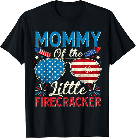 Mommy Of The Little Firecracker 4th Of July Mom Women T-shirt