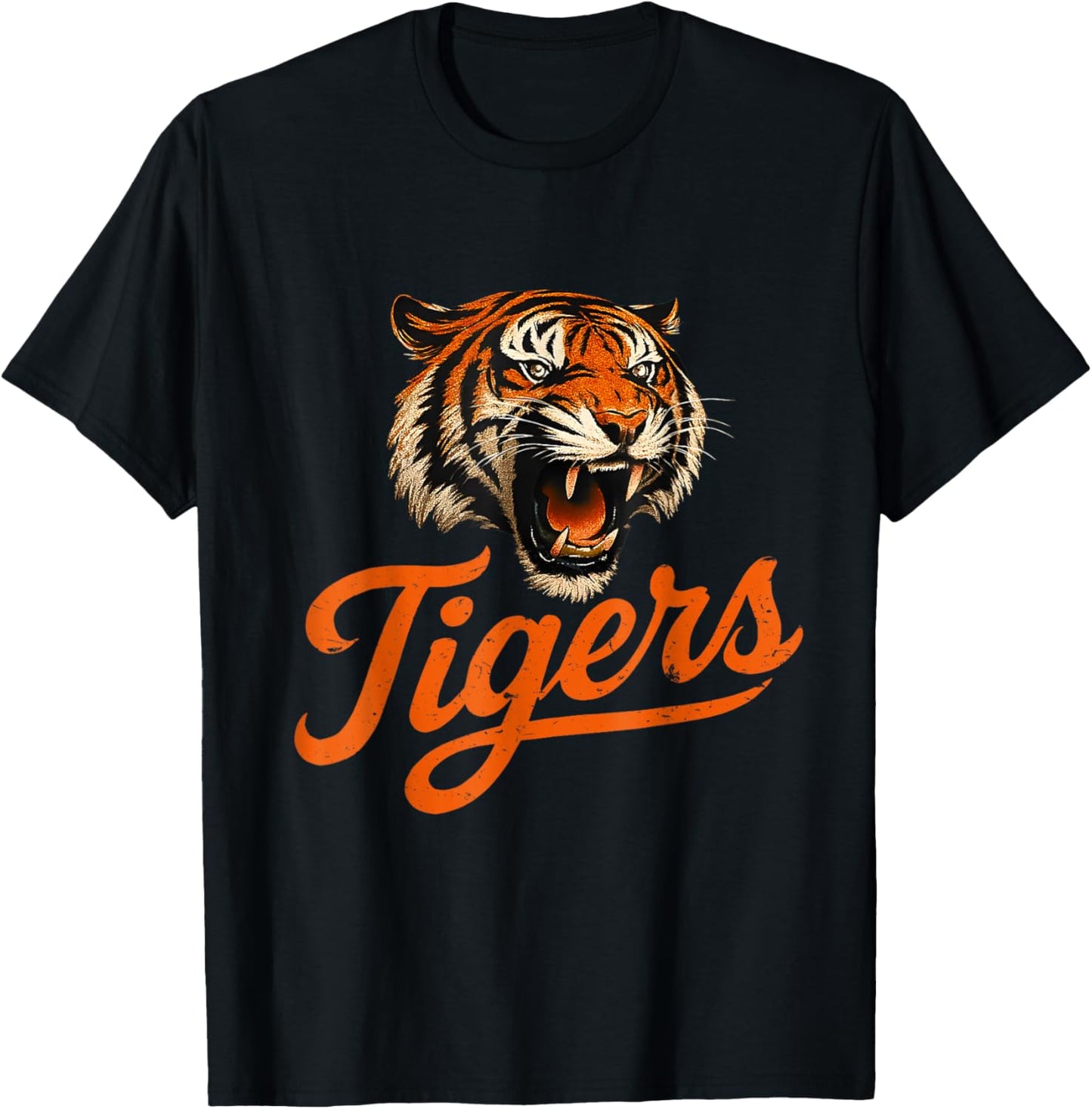 Retro Tigers Throwback Style Animals Gifts For Men Women T-Shirt