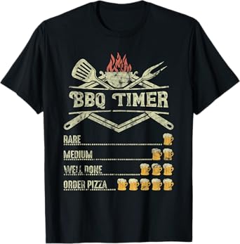 BBQ Time Beer Funny Order Pizza T-Shirt