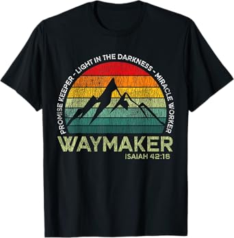 Vintage Waymaker Promise Keeper Miracle Christian Bible T-Shirt