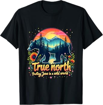Christian Summer True North VBS 2025 Trusting Jesus Camp T-Shirt