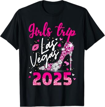 Las Vegas Girls Trip 2025 Girls Weekend Party Friend Match T-Shirt