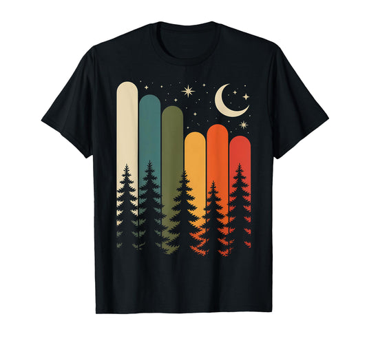 Trees Nature Mountains Adventure Outdoor Wildlife Forest T-Shirt