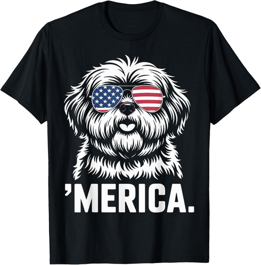 Shih Tzu 4th Of July ‘merica Patriotic T-shirt