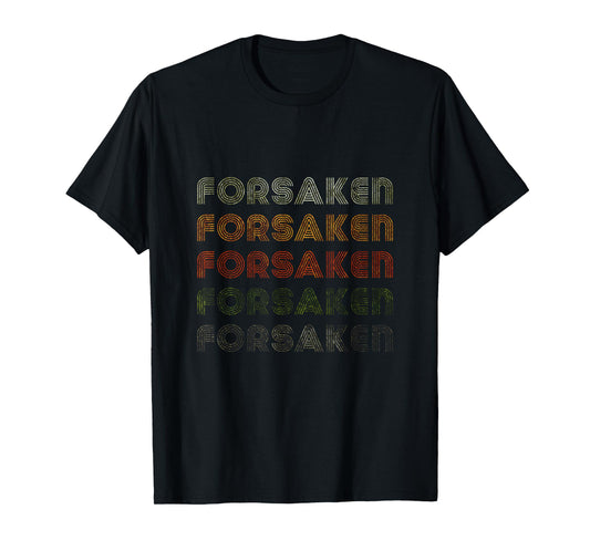 Love Heart Forsaken Tee Grunge Vintage Style Black Forsaken T-Shirt