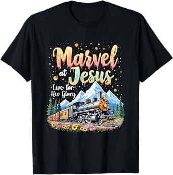 Christian Camp VBS 2025 His Glory Junction Train True North T-Shirt