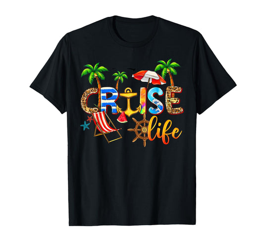 Cruise Life 2024 Summer Vacation Family Matching Men Women Girls Kids T-Shirt