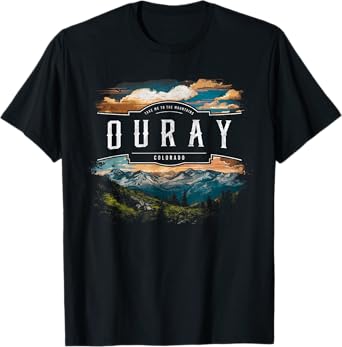 Ouray Mountains Colorado Hiking Outdoors Vintage T-Shirt