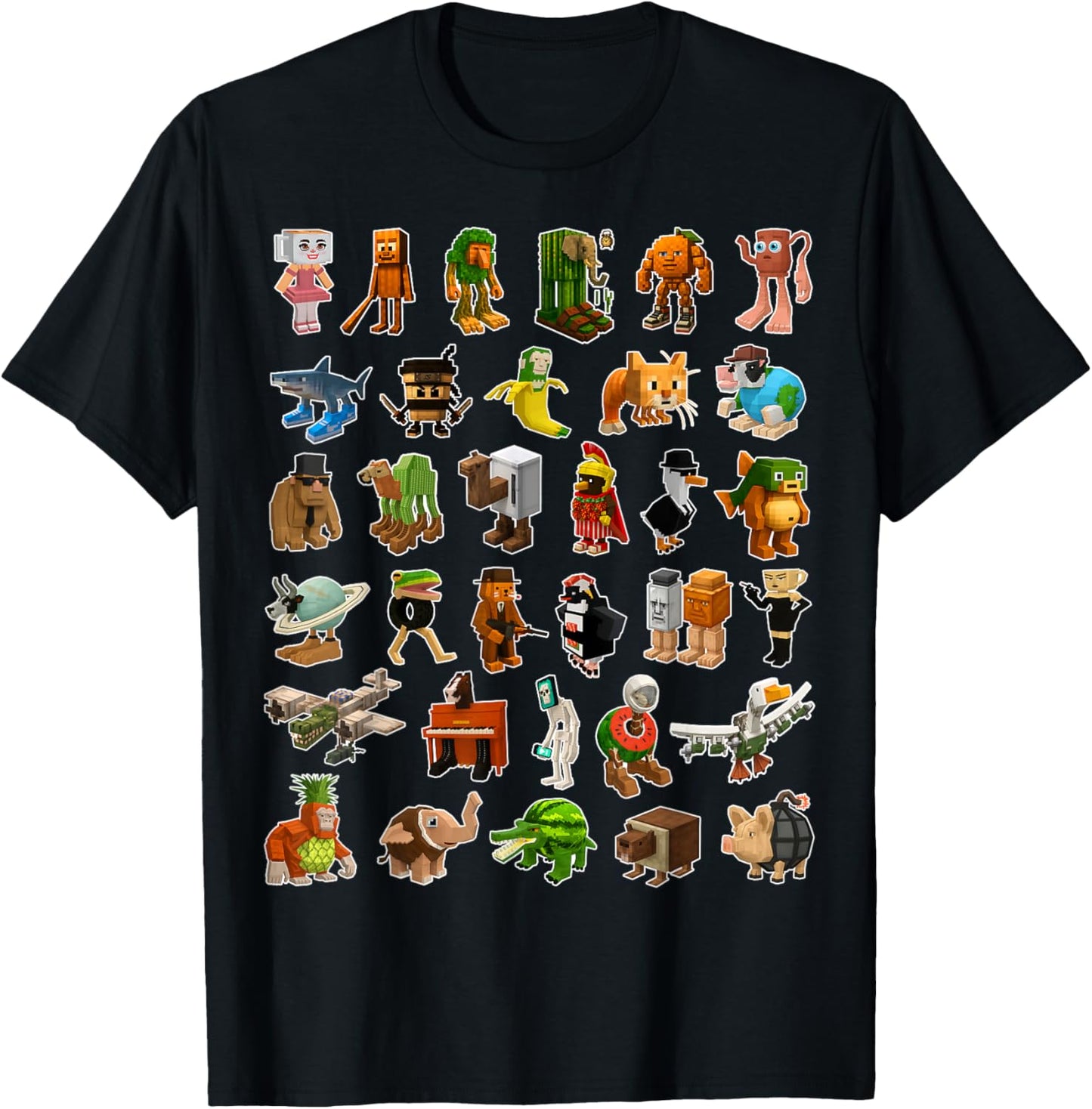 Italian-Brainrot AI Generated Animals Gen Z Men Women Youth T-Shirt