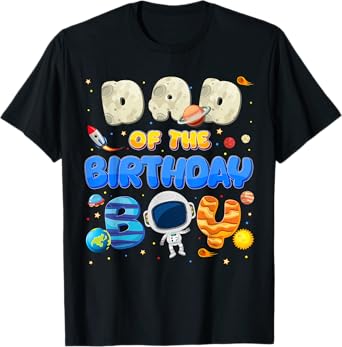 Dad Of The Birthday Boy Two The Moon Space Family Matching T-Shirt
