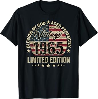 60 Years Old Limited Edition Born 1965 Vintage 60th birthday T-Shirt