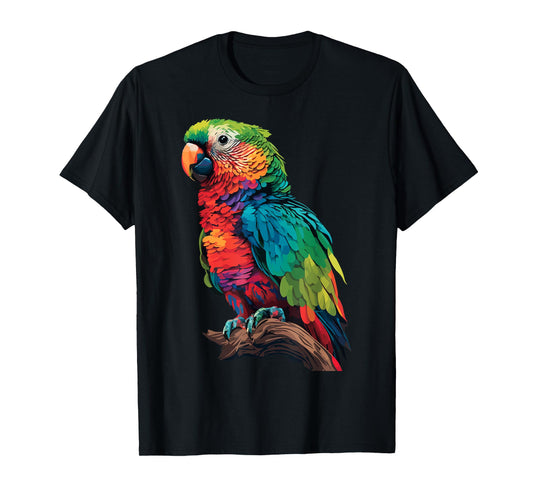 Colorful Parrot Watercolor T-Shirt