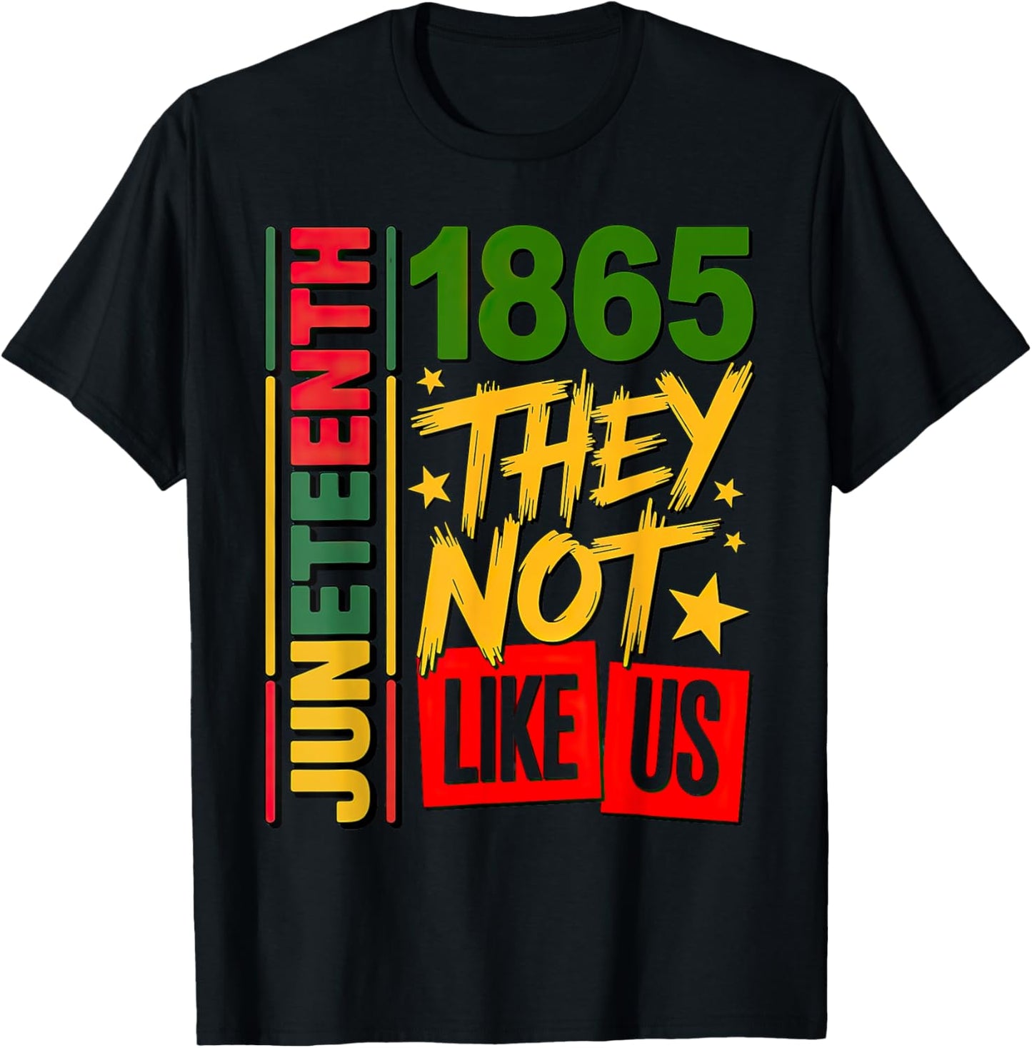 They Don't Like Us Juneteenth 1865 T-Shirt